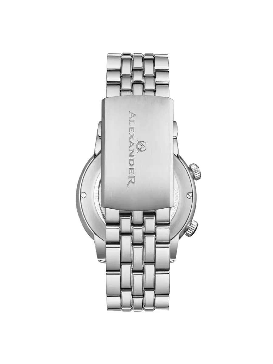 Мужские часы Alexander Alexander 2 Quartz с зеленым циферблатом A171B-04 — изображение 2 из 5, оттенок серебряный