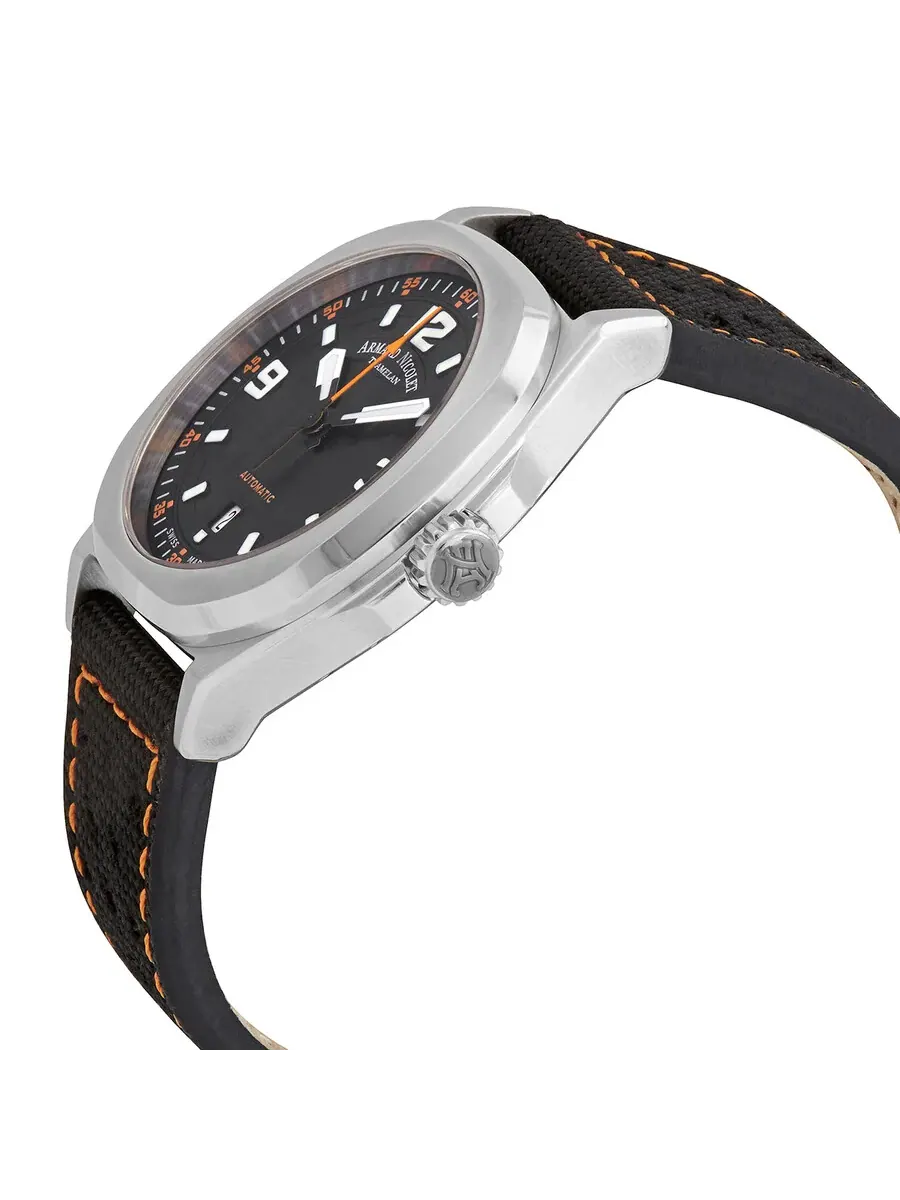 Мужские часы Armand Nicolet JH9 Automatic с черным циферблатом A660HAA-NO-P0668NO8 — изображение 2 из 3, оттенок серебряный