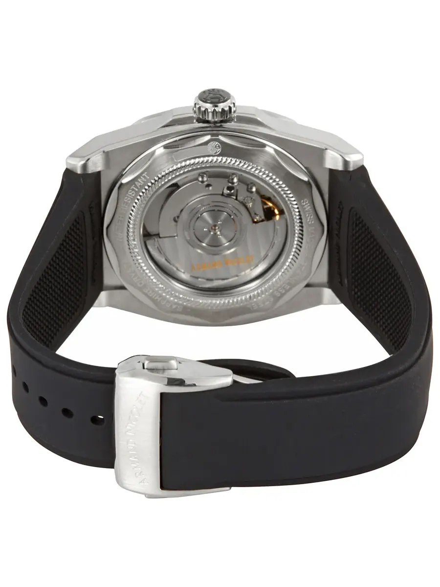 Мужские часы Armand Nicolet JH9 Automatic с черным циферблатом A663HAA-NO-GG4710N — изображение 3 из 3, оттенок серебряный