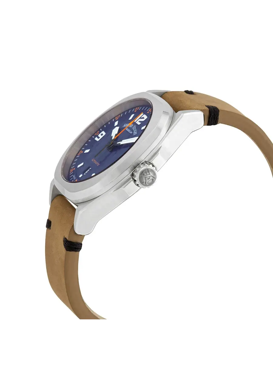 Мужские часы Armand Nicolet JH9 Automatic с синим циферблатом A660HAA-BO-PK4140CA — изображение 2 из 3, оттенок серебряный