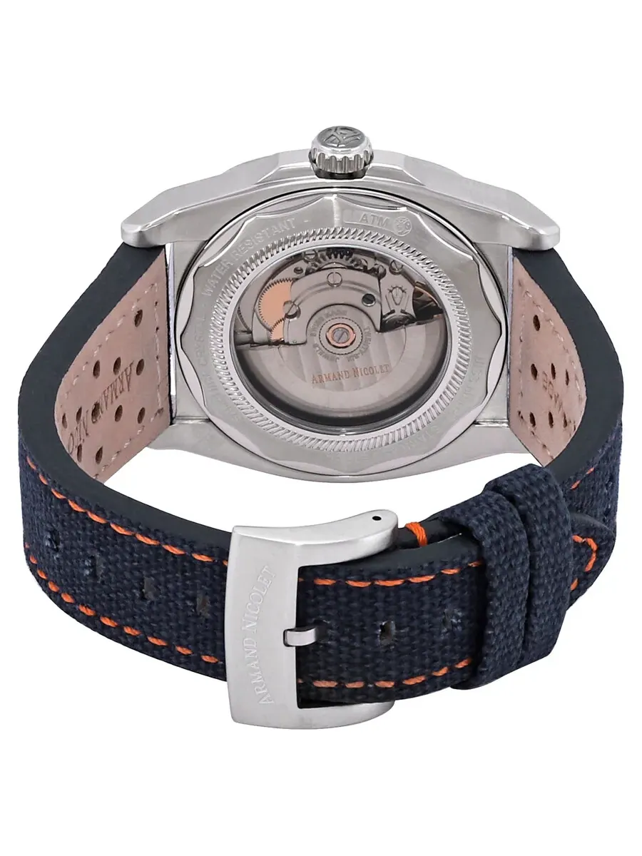 Мужские часы Armand Nicolet JH9 Automatic с темно-синим циферблатом A660HAA-BO-P0668BO8 — изображение 3 из 3