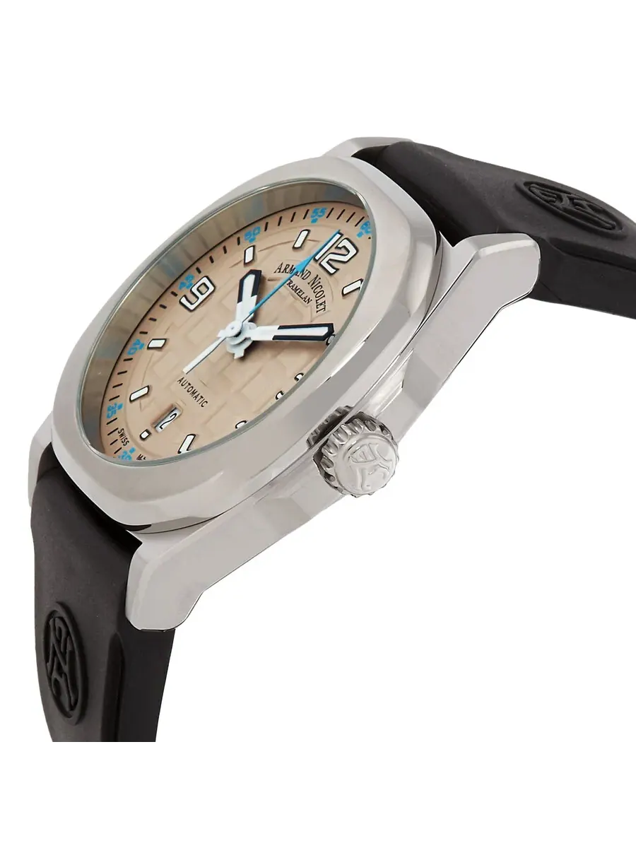Мужские часы Armand Nicolet JH9 Automatic с серо-голубым циферблатом A660HAA-TZ-GG4710N — изображение 2 из 3