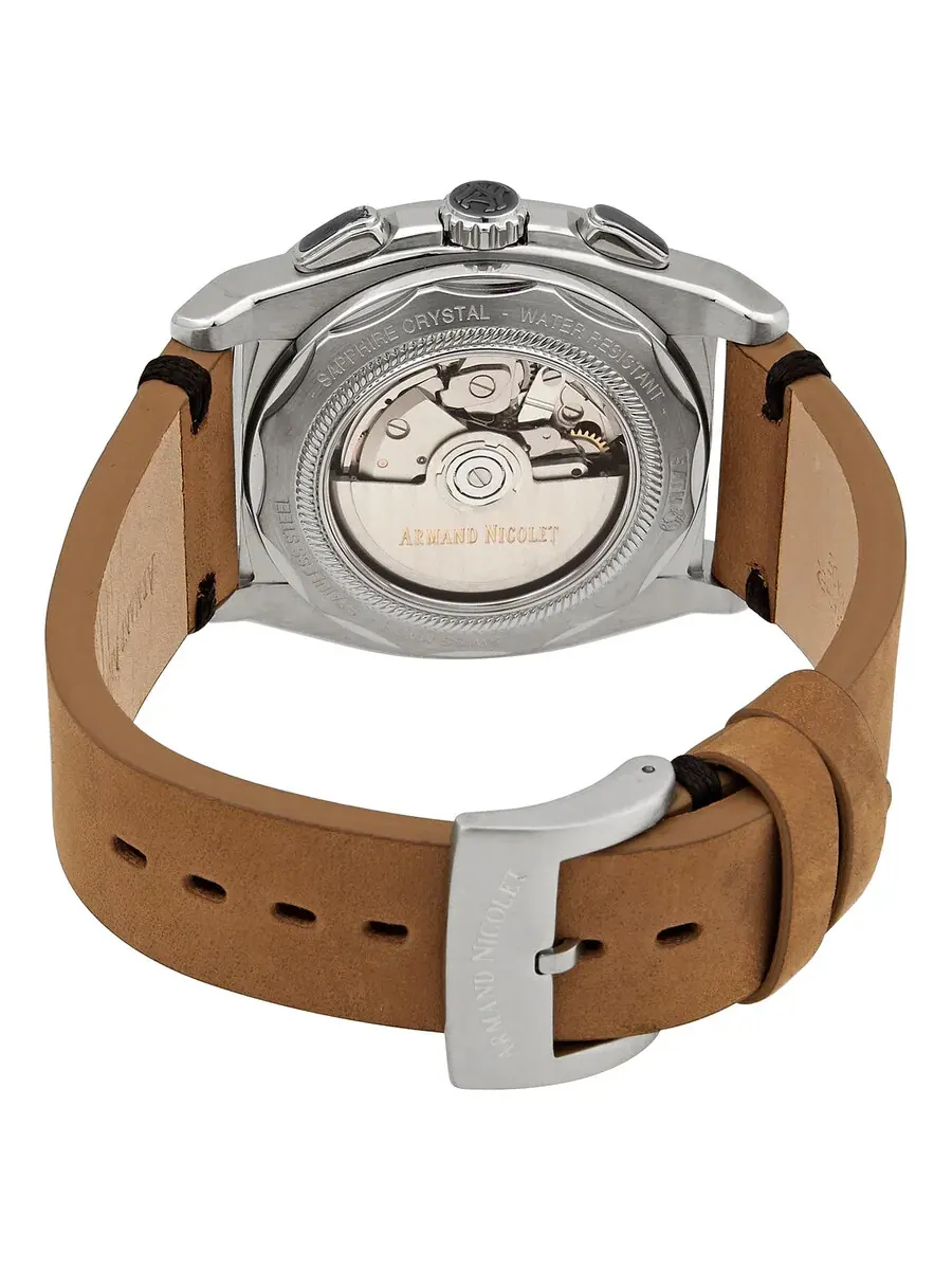 Мужские часы Armand Nicolet JH9 Chronograph Automatic с синим циферблатом A668HAA-BO-PK4140CA — изображение 3 из 3