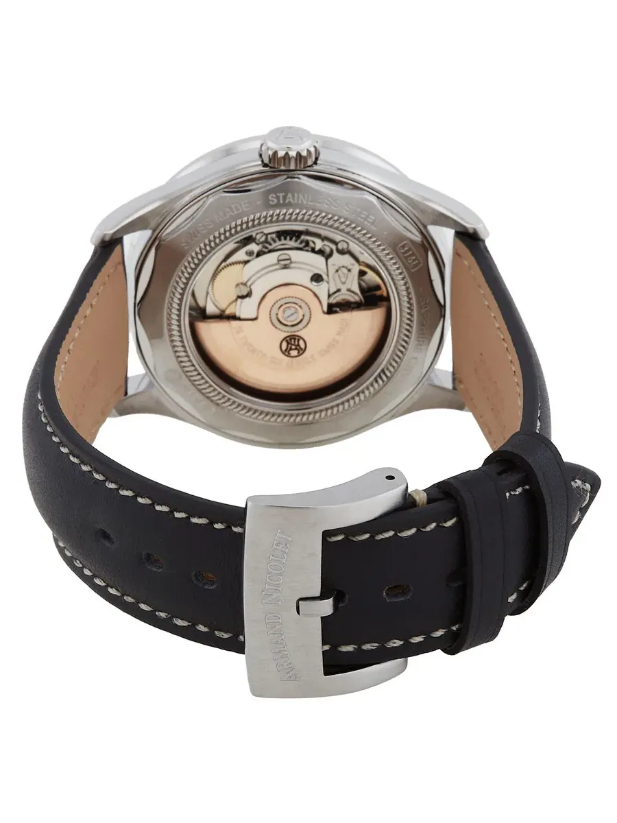Мужские часы Armand Nicolet M2H Automatic с черным циферблатом A740HNA-NS-P140NR2 — изображение 3 из 3, оттенок черный