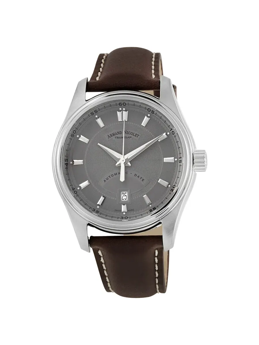 Мужские часы Armand Nicolet MH2 Automatic с серым циферблатом A640A-GR-P140MR2