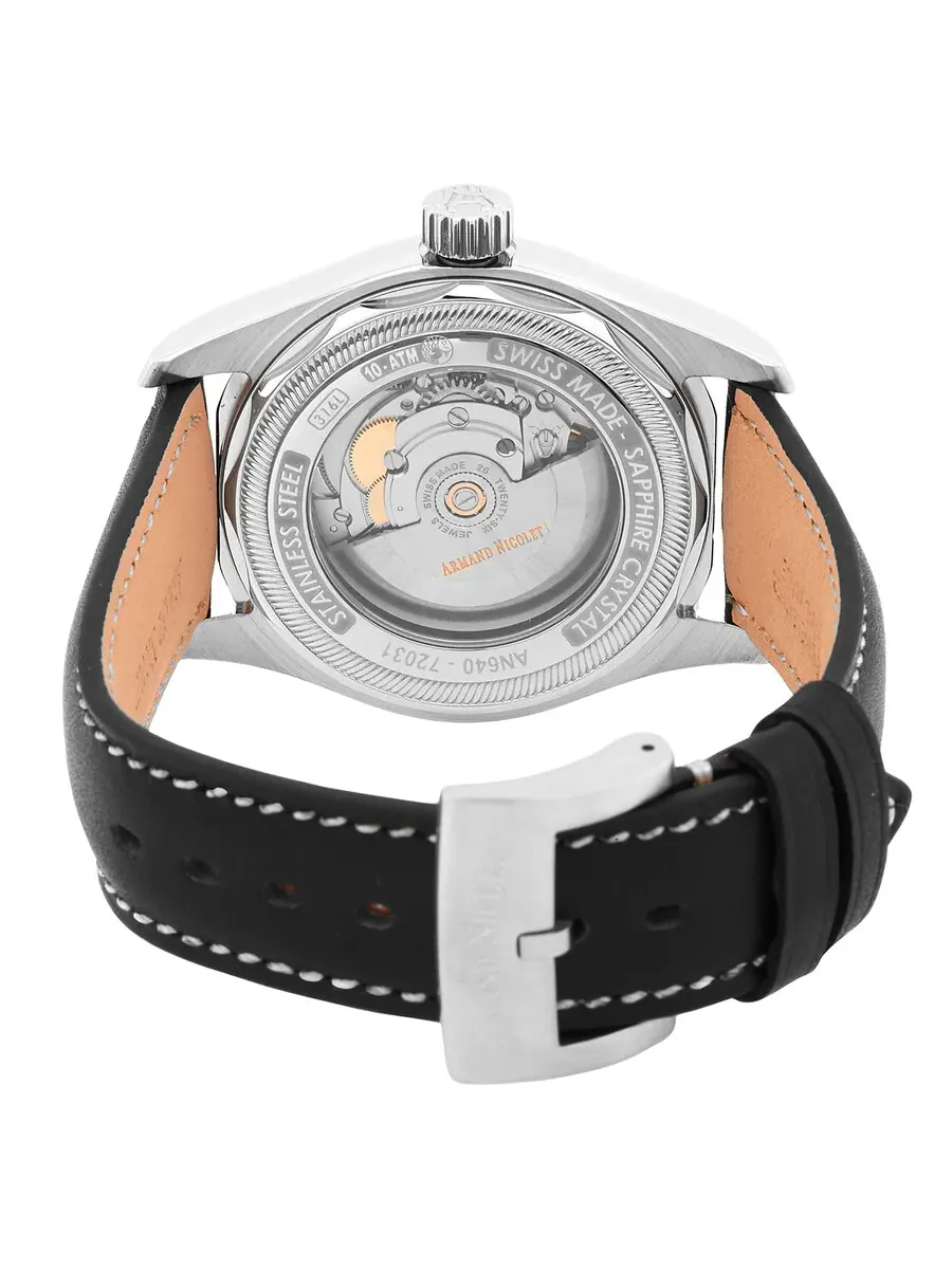 Мужские часы Armand Nicolet MH2 Automatic A640A-TF-P140NR2 — изображение 3 из 3, оттенок серебряный
