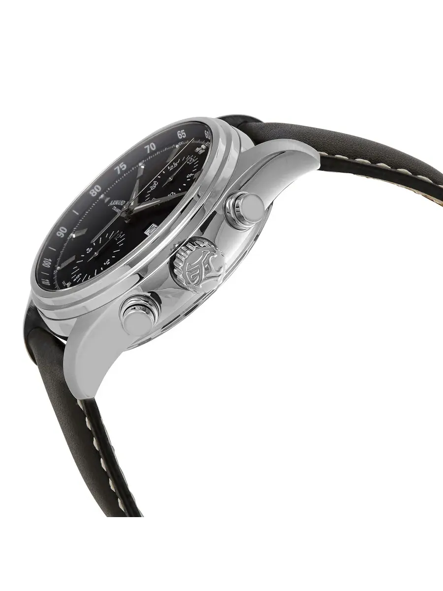 Мужские часы Armand Nicolet MH2 Chronograph Automatic с черным циферблатом A647A-NR-P140NR2 — изображение 2 из 3
