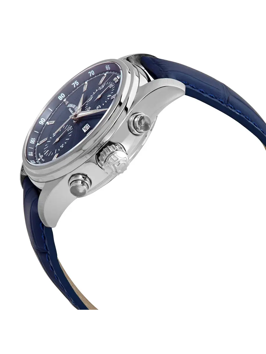 Мужские часы Armand Nicolet MH2 Chronograph Automatic с темно-синим циферблатом A647A-BU-P840BU2 — изображение 2 из 3