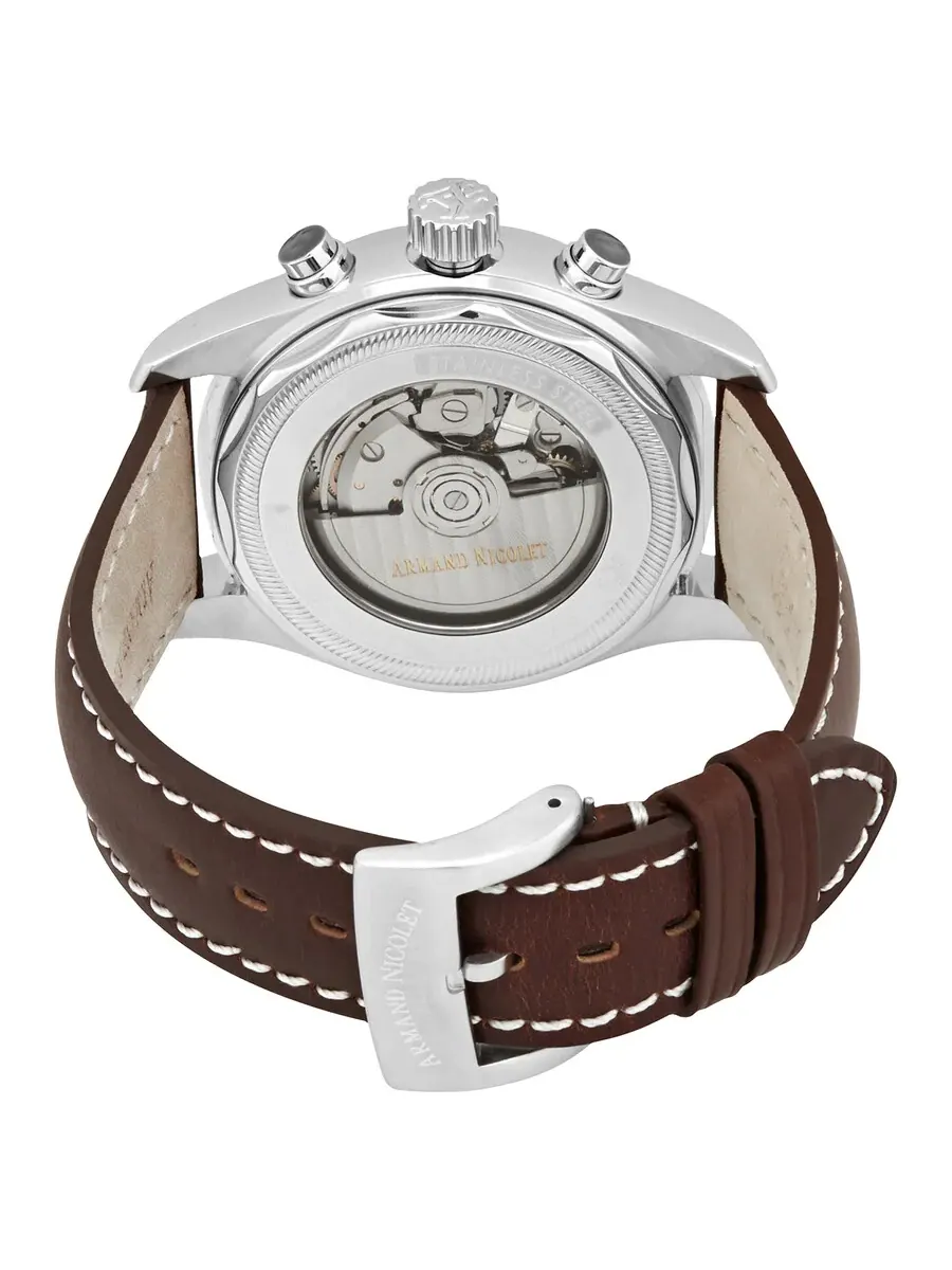 Мужские часы Armand Nicolet MH2 Chronograph Automatic с серым циферблатом A647A-GR-P140MR2 — изображение 3 из 3