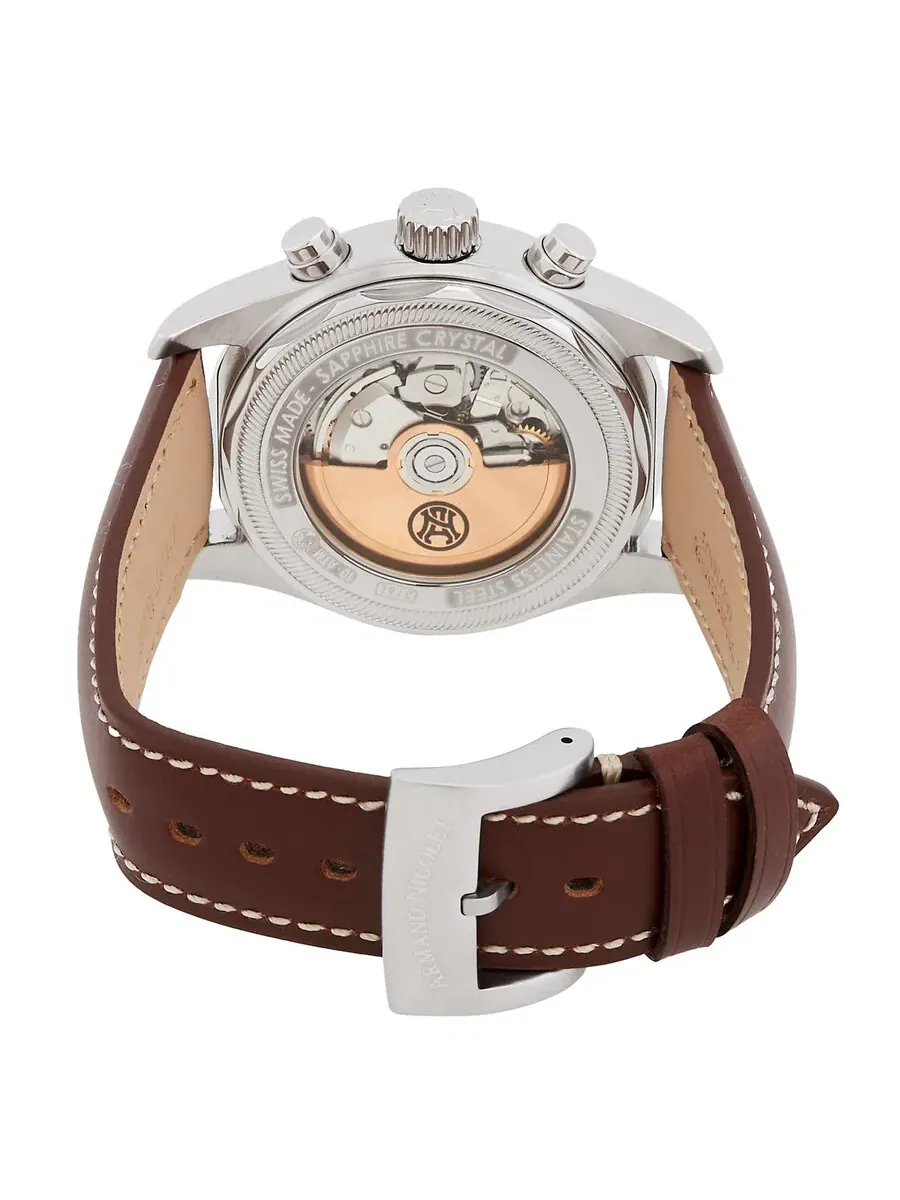 Мужские часы Armand Nicolet MH2 Chronograph Automatic A647A-SM-P140MR2 — изображение 3 из 3, оттенок серебряный