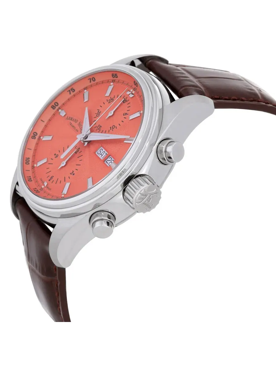 Мужские автоматические часы-хронограф Armand Nicolet MH2 A647A-SM-P840MR2 — изображение 2 из 3, оттенок серебряный