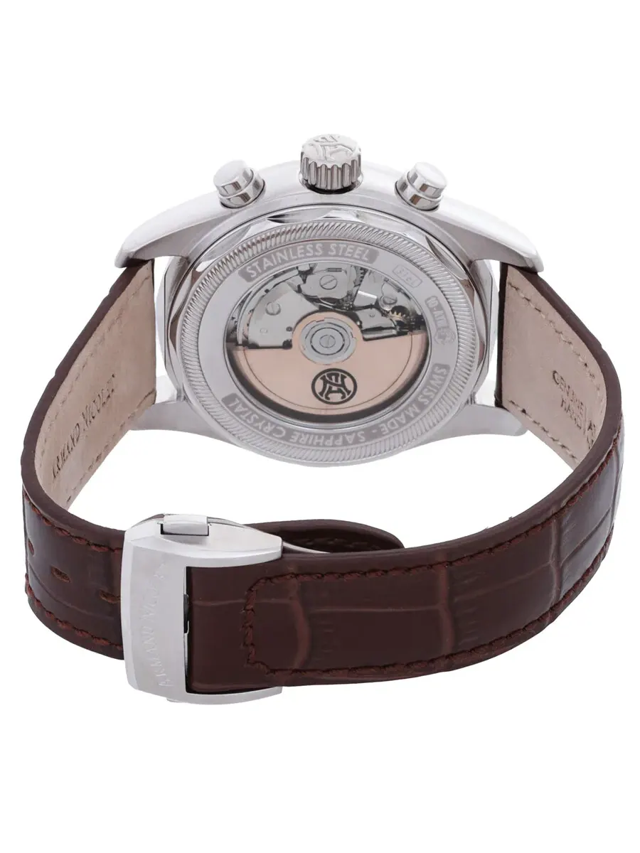 Мужские автоматические часы-хронограф Armand Nicolet MH2 A647A-SM-P840MR2 — изображение 3 из 3, оттенок серебряный