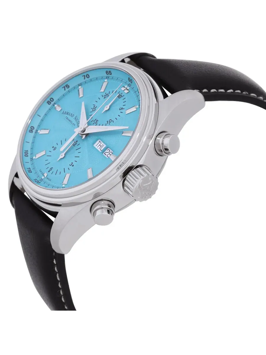 Мужские часы Armand Nicolet MH2 Chronograph Automatic A647A-TF-P140NR2 — изображение 2 из 3, оттенок серебряный