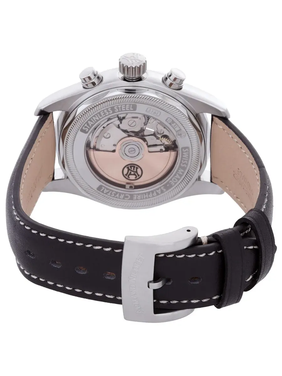 Мужские часы Armand Nicolet MH2 Chronograph Automatic A647A-TF-P140NR2 — изображение 3 из 3, оттенок серебряный