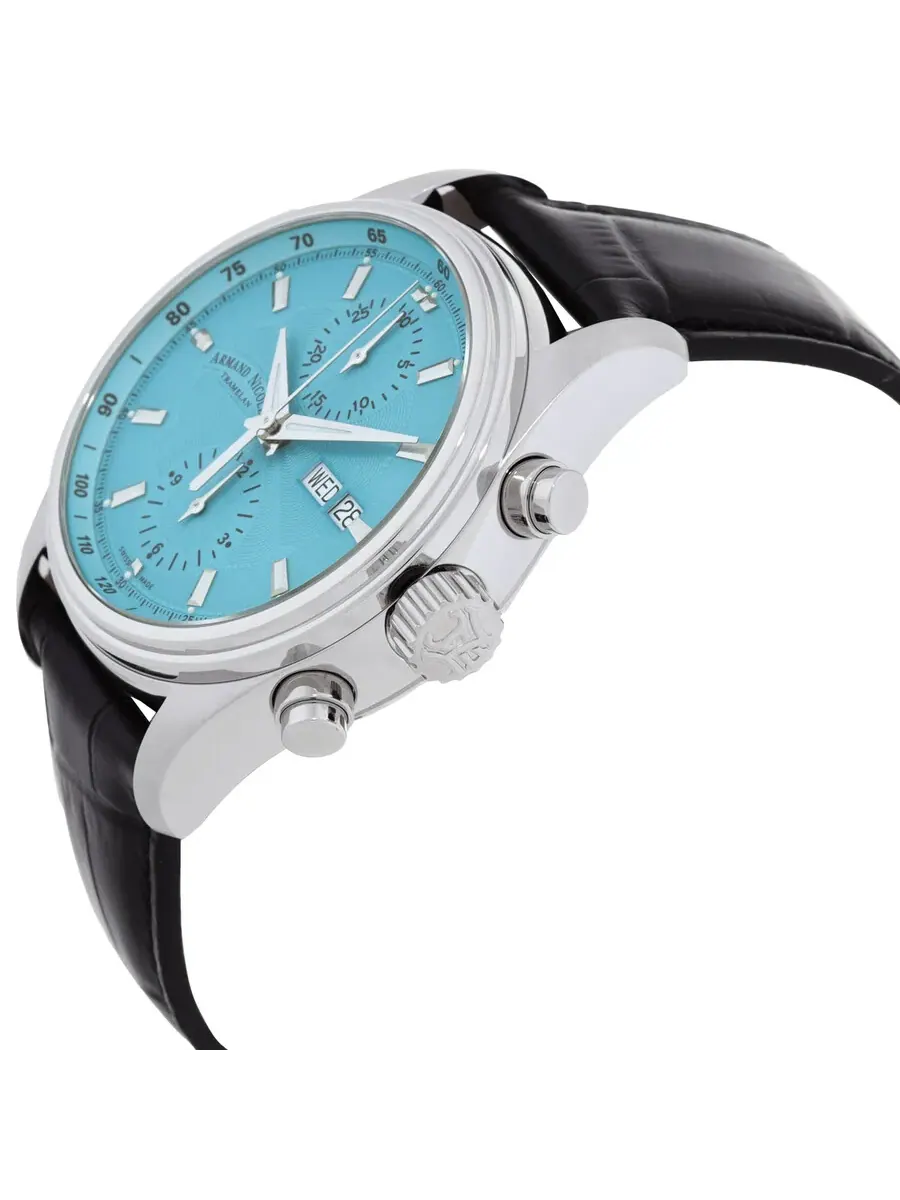Мужские часы Armand Nicolet MH2 Chronograph Automatic A647A-TF-P840NR2 — изображение 2 из 3, оттенок серебряный