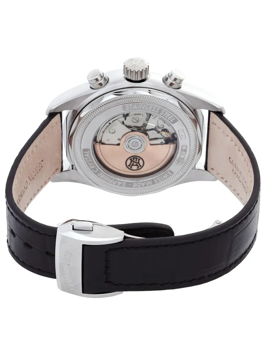 Мужские часы Armand Nicolet MH2 Chronograph Automatic A647A-TF-P840NR2 — изображение 3 из 3, оттенок серебряный