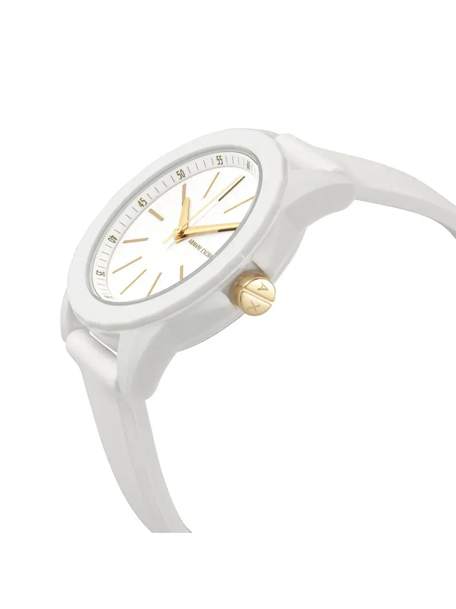 Женские кварцевые часы Armani Exchange Lady Banks с белым циферблатом, модель AX7126 — изображение 2 из 6, оттенок белый