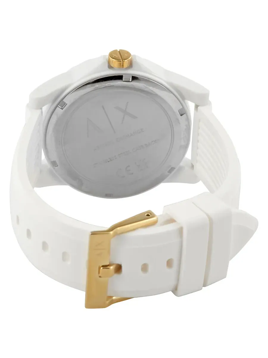 Женские кварцевые часы Armani Exchange Lady Banks с белым циферблатом, модель AX7126 — изображение 3 из 6, оттенок белый