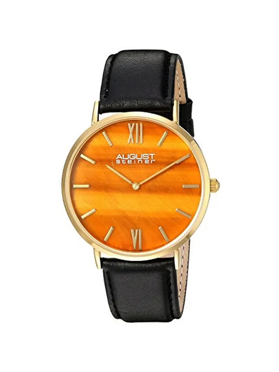 Мужские часы August Steiner Urbane Quartz с желтым циферблатом AS8211YGYL
