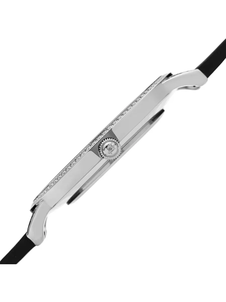 Мужские кварцевые часы August Steiner Crystal с белым циферблатом AS8273BK — изображение 3 из 4, оттенок серебряный