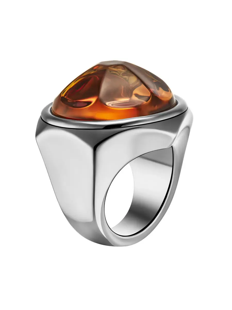 Кольцо Baccarat 'B Mania Femme' с янтарным кристаллом, размер 5, 2803878