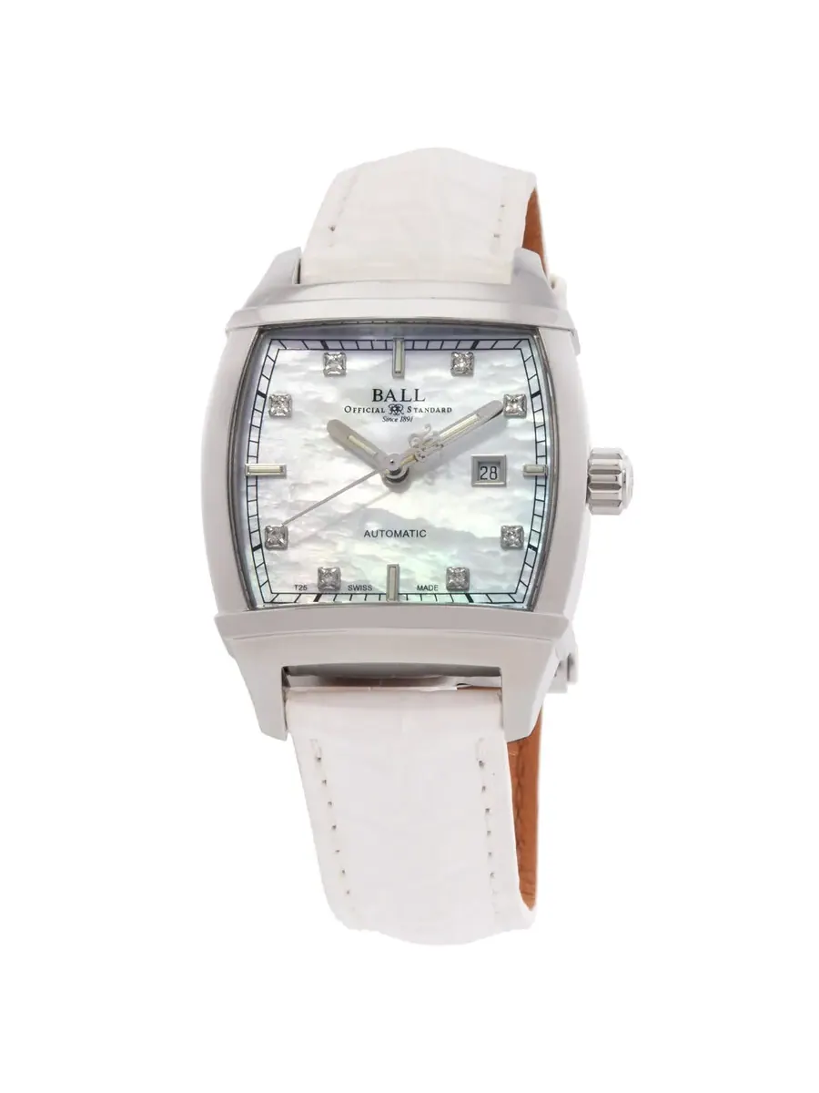 Женские часы Ball Conductor Automatic с белым циферблатом NL1068D-L6J-WH