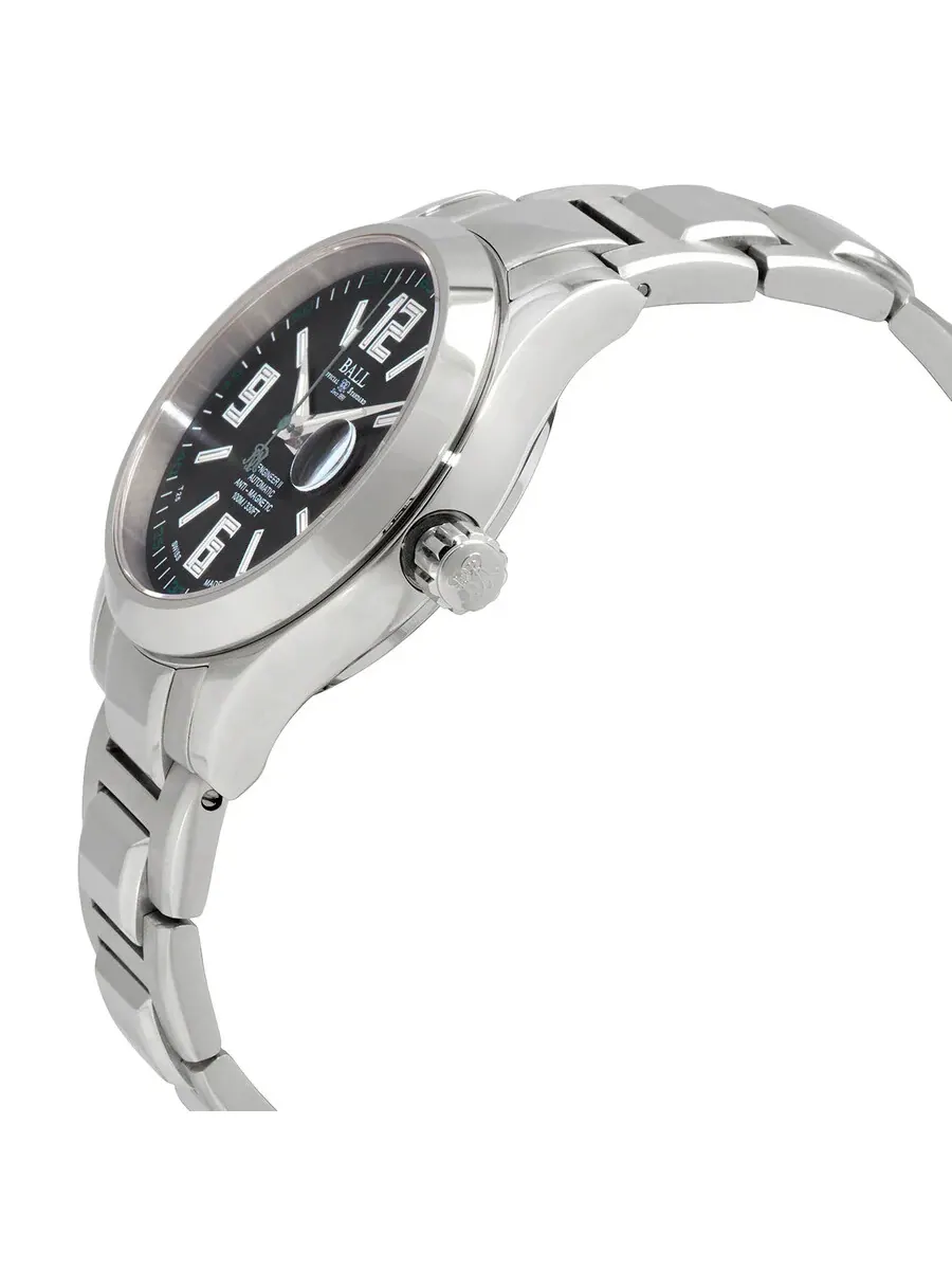 Мужские часы Ball Engineer II Automatic с черным циферблатом NM1020C-S4-BK — изображение 2 из 3, оттенок серебряный
