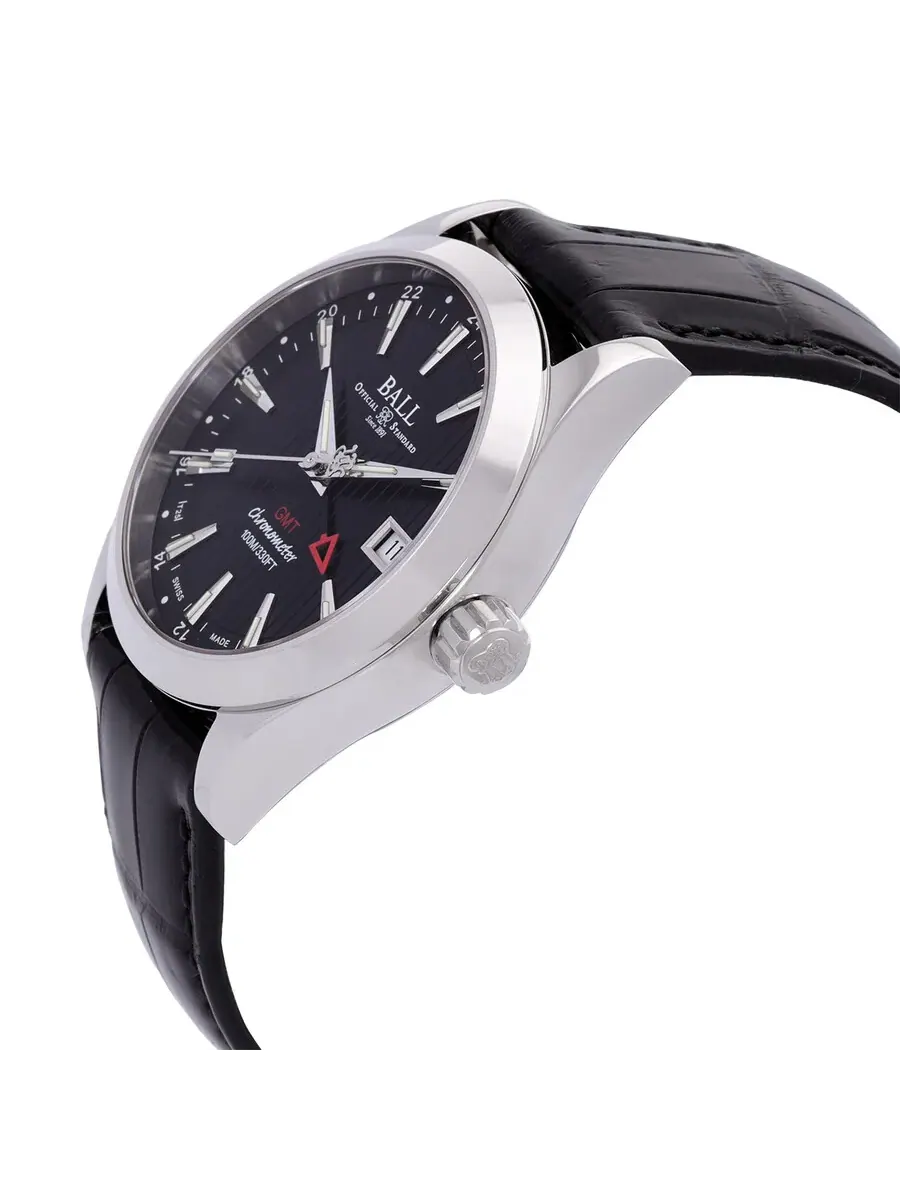 Мужские часы Ball Engineer II GMT с автоматическим механизмом, черным циферблатом GM2026C-LCJ-BK — изображение 2 из 3