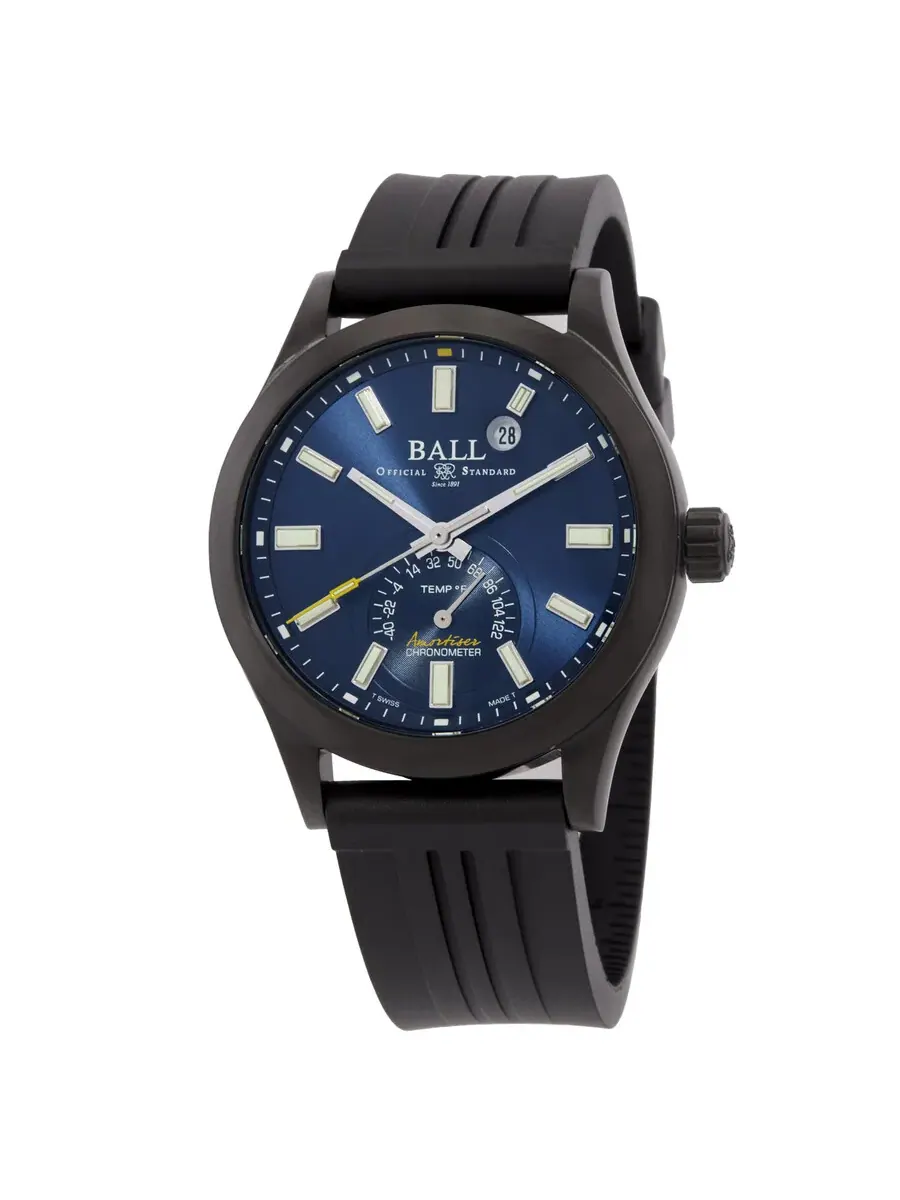 Часы Ball Engineer III Endurance 1917 TMT Automatic с синим циферблатом NT2222C-P2C-BEF — черный
