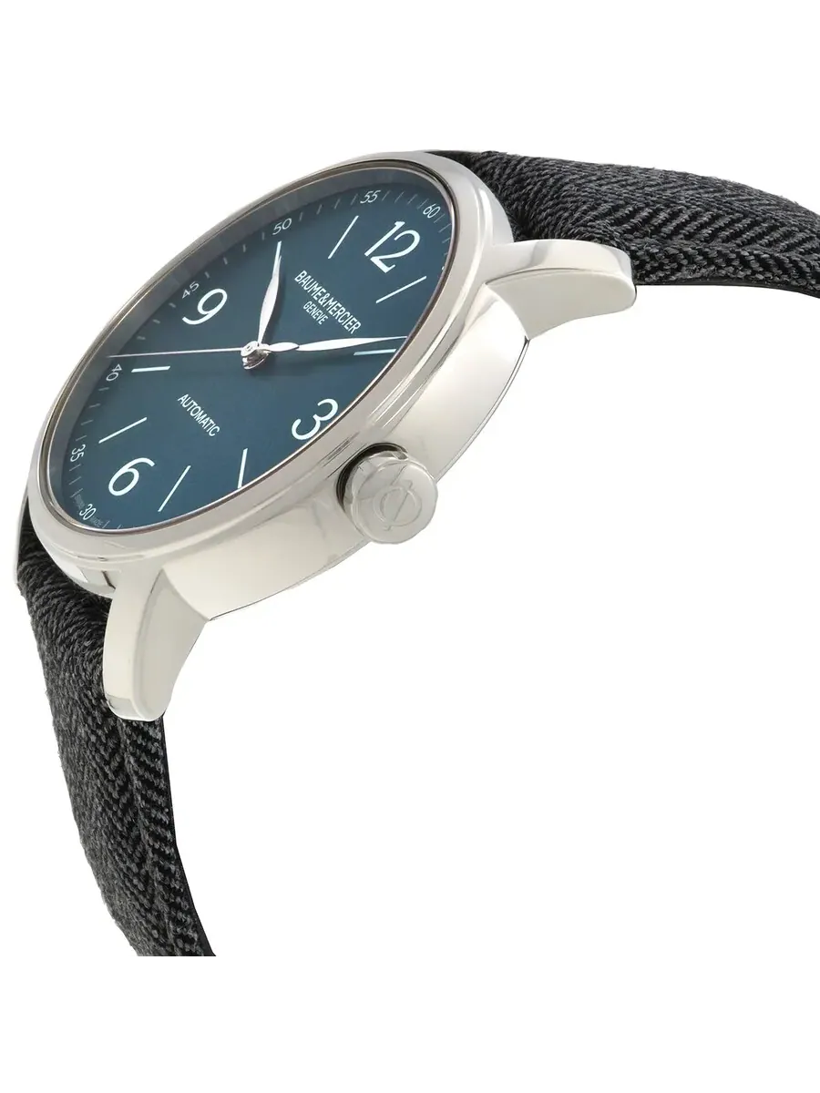 Автоматические часы Baume et Mercier Classima с синим циферблатом M0A10708 — изображение 2 из 4, оттенок серебряный