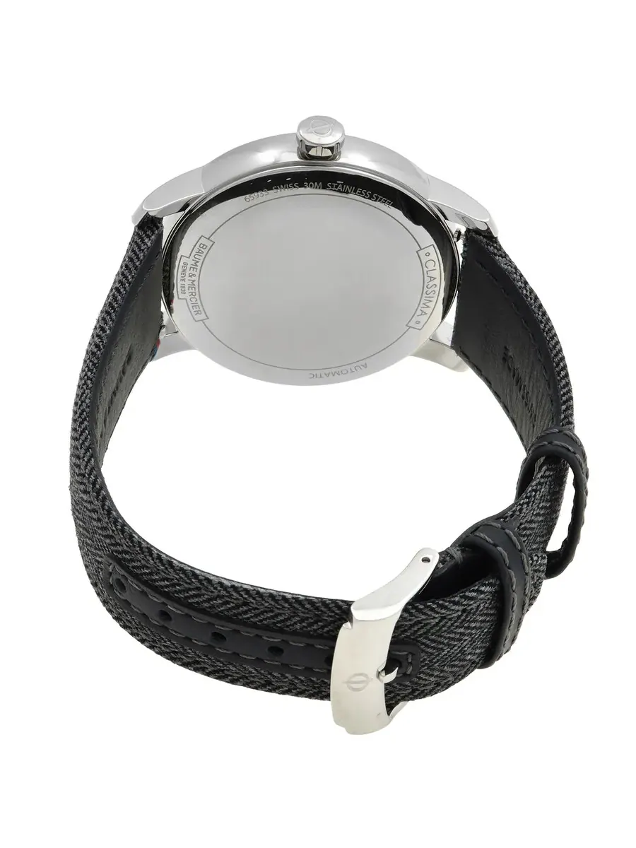 Автоматические часы Baume et Mercier Classima с синим циферблатом M0A10708 — изображение 3 из 4, оттенок серебряный