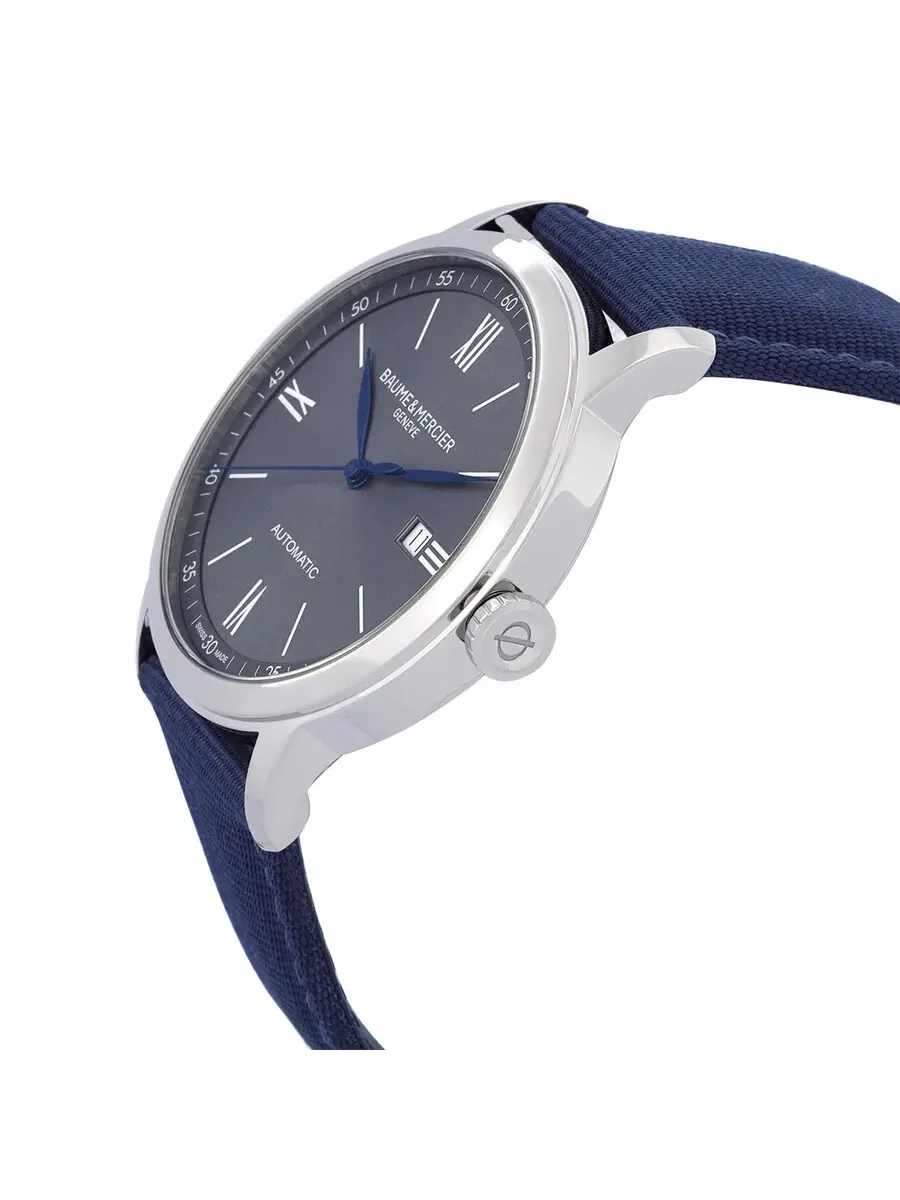 Мужские часы Baume et Mercier Classima Automatic с серым циферблатом M0A10608 — изображение 2 из 3, оттенок серебряный
