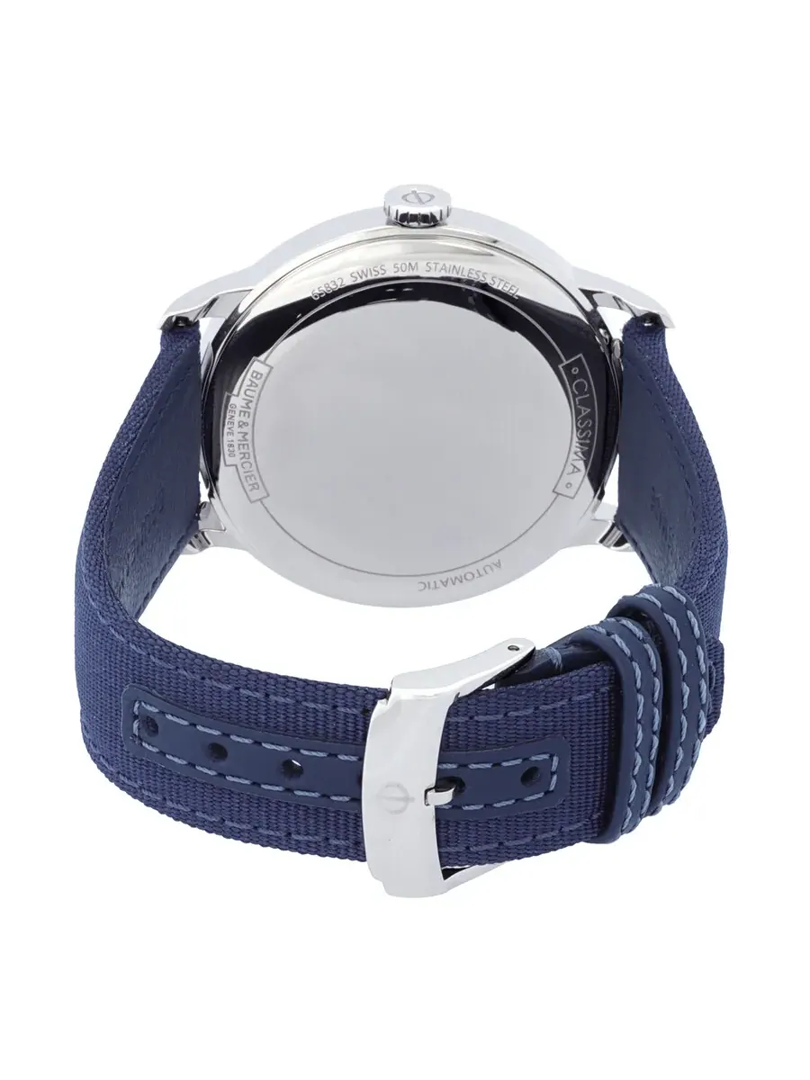 Мужские часы Baume et Mercier Classima Automatic с серым циферблатом M0A10608 — изображение 3 из 3, оттенок серебряный
