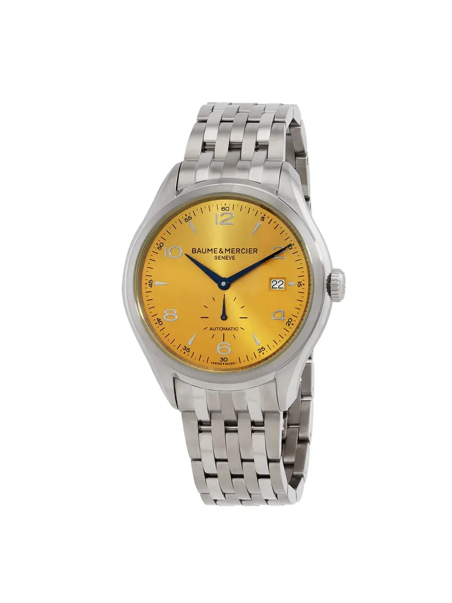Мужские часы Baume et Mercier Clifton Automatic с шампанским циферблатом M0A10243 — серебристый