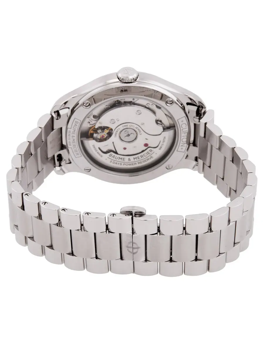 Мужские часы Baume et Mercier Clifton Automatic с градиентным синим циферблатом 10792 — изображение 3 из 3