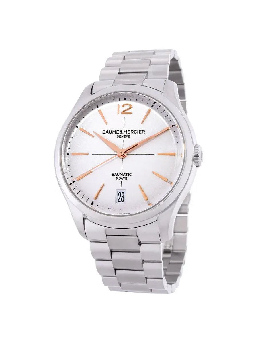 Мужские часы Baume et Mercier Clifton Automatic 10793 — серебристый