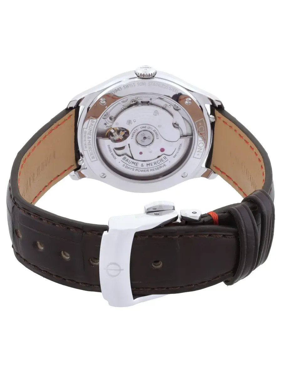 Мужские часы Baume et Mercier Clifton Automatic M0A10773 — изображение 3 из 3, оттенок серебряный