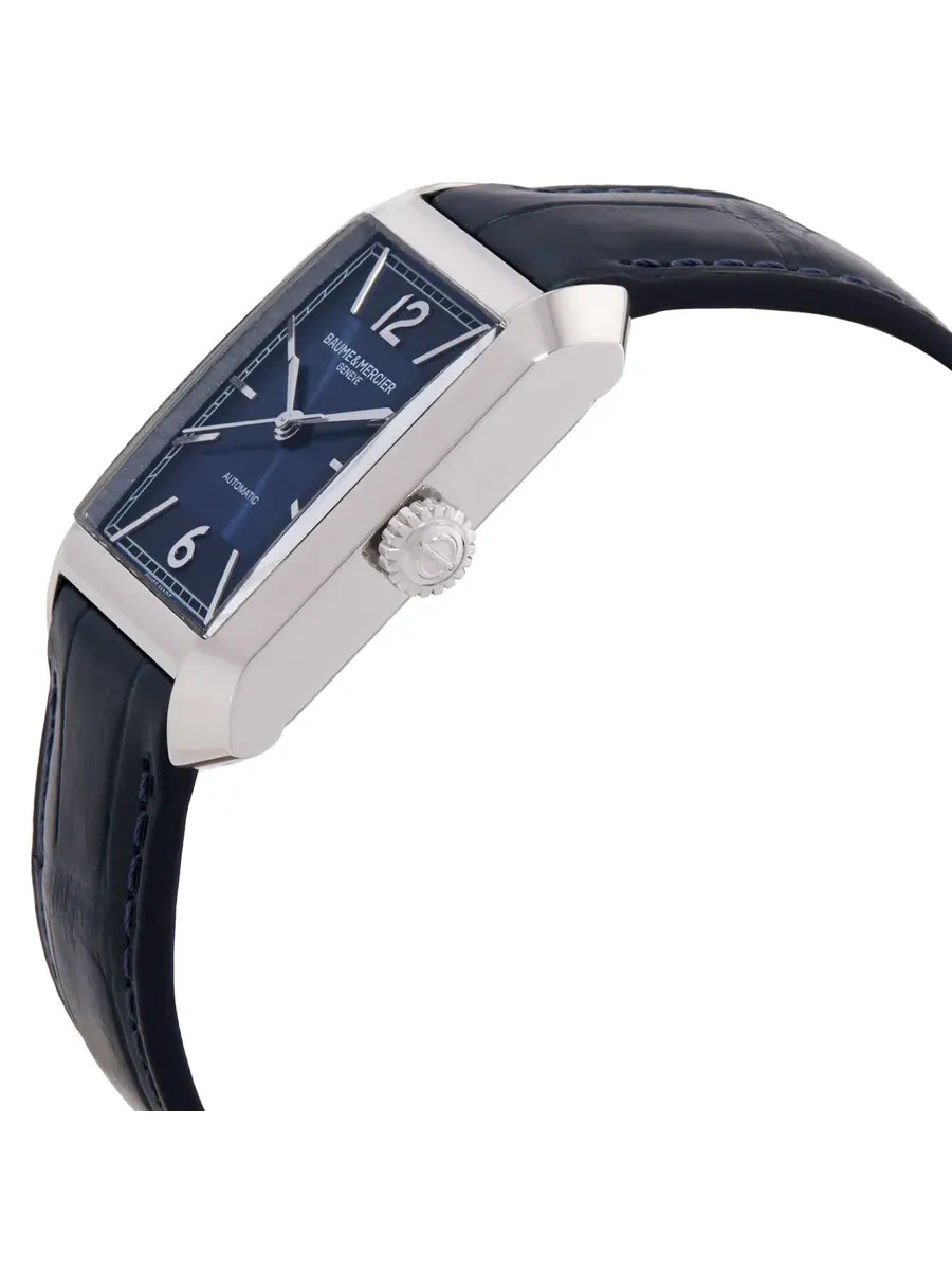 Мужские часы Baume et Mercier Hampton Automatic с синим циферблатом M0A10732 — изображение 2 из 3, оттенок серебряный