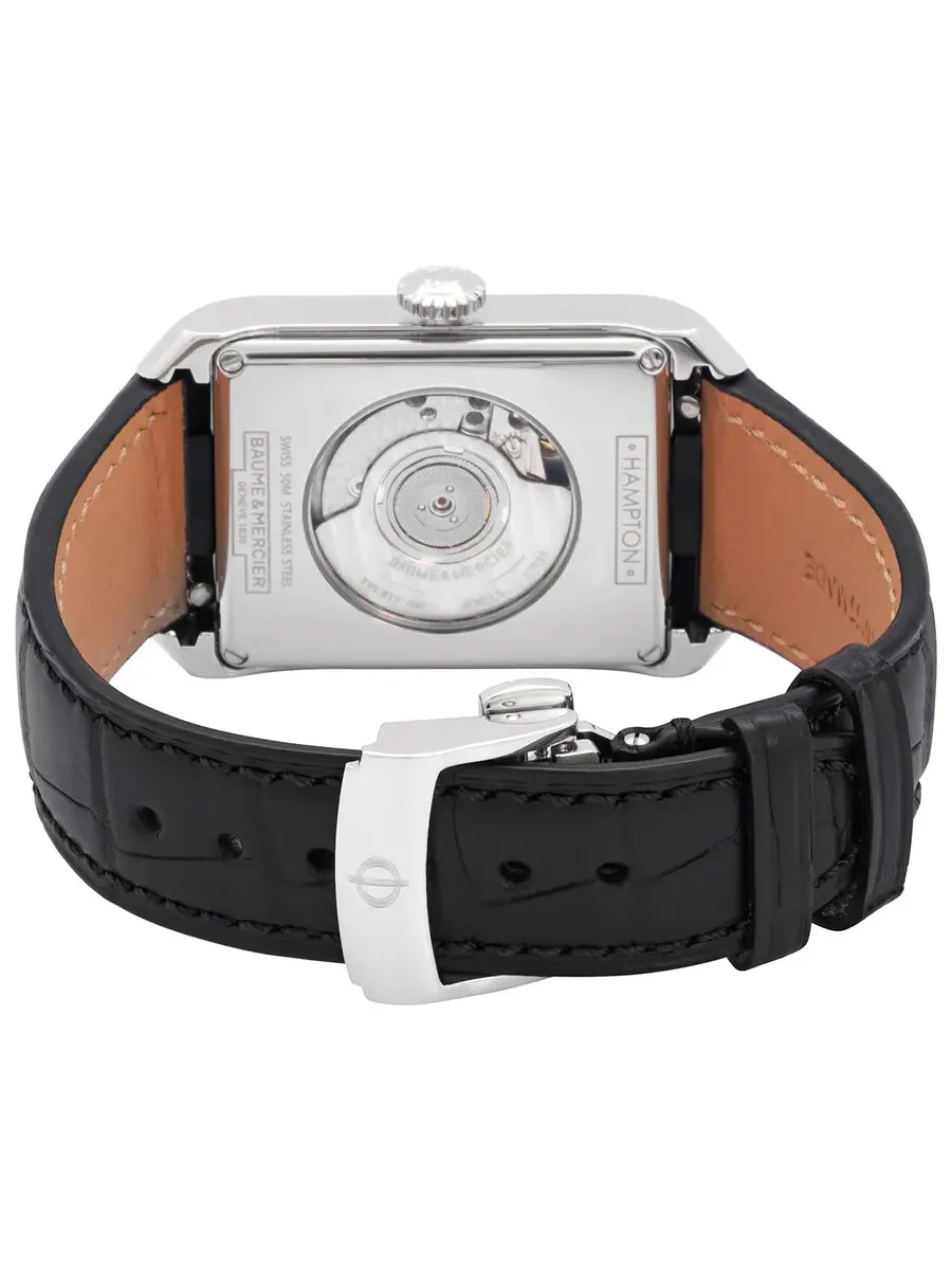 Мужские часы Baume et Mercier Hampton Moonphase Dual Time Automatic с серым циферблатом M0A10666 — изображение 3 из 3