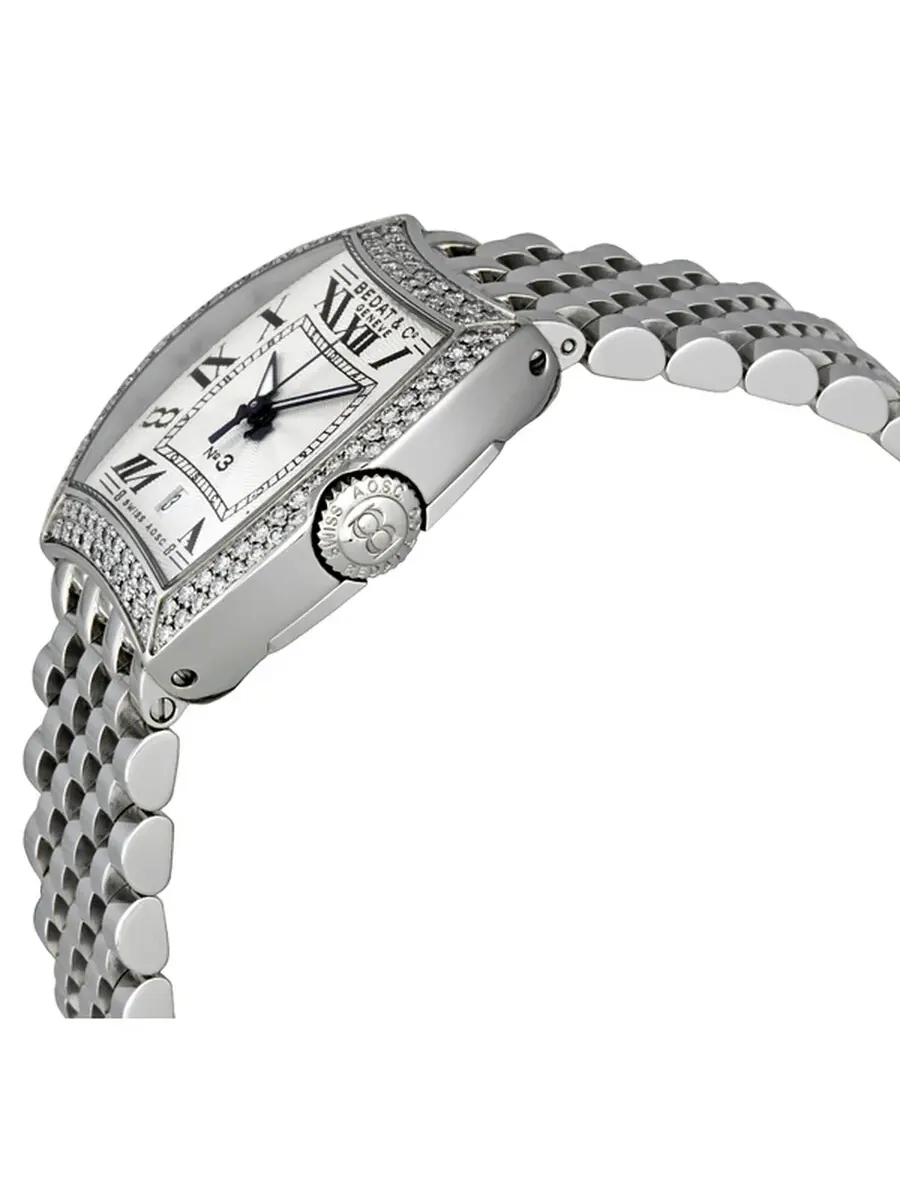 Женские часы Bedat No. 3 Diamond Steel 314.031.100 — изображение 2 из 3, оттенок серебряный
