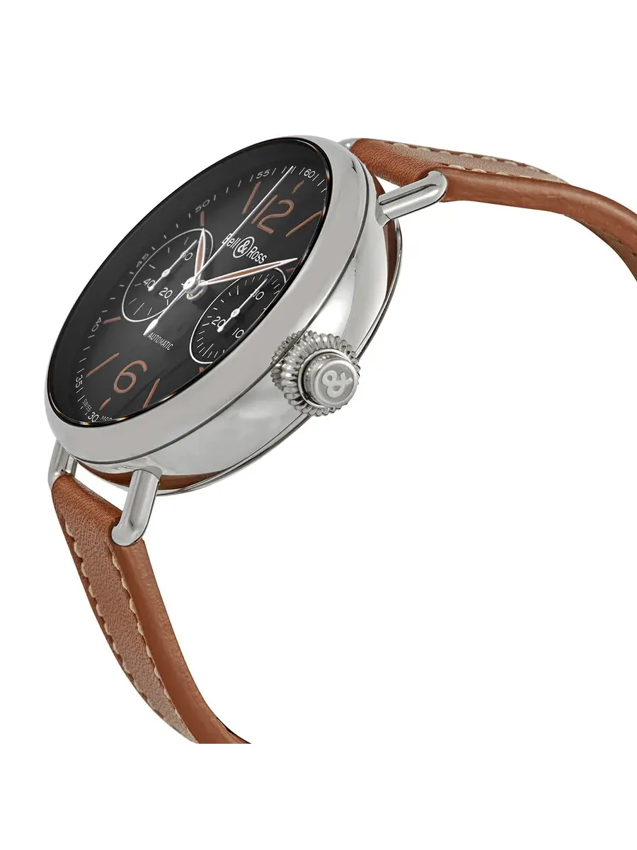 Мужские автоматические часы Bell and Ross с черным циферблатом BRWW1-MONO-HER/SCA — изображение 2 из 3, оттенок серебряный
