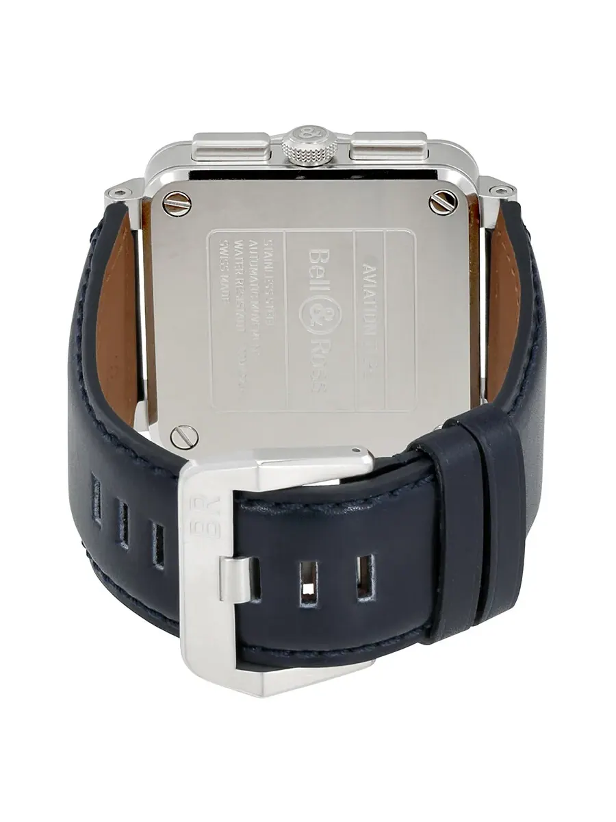 Мужские часы Bell and Ross Aviation Automatic с синим циферблатом BR0394-BLU-ST/SCA — изображение 3 из 3, оттенок серебряный