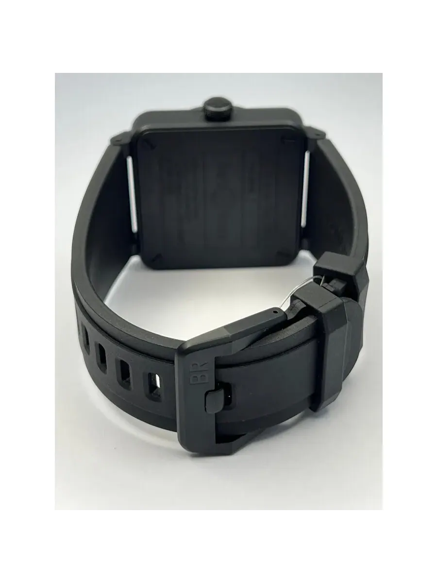 Мужские автоматические часы Bell and Ross BR 03 с черным циферблатом BR03A-BL-SKCE/SRB — изображение 3 из 3, оттенок черный