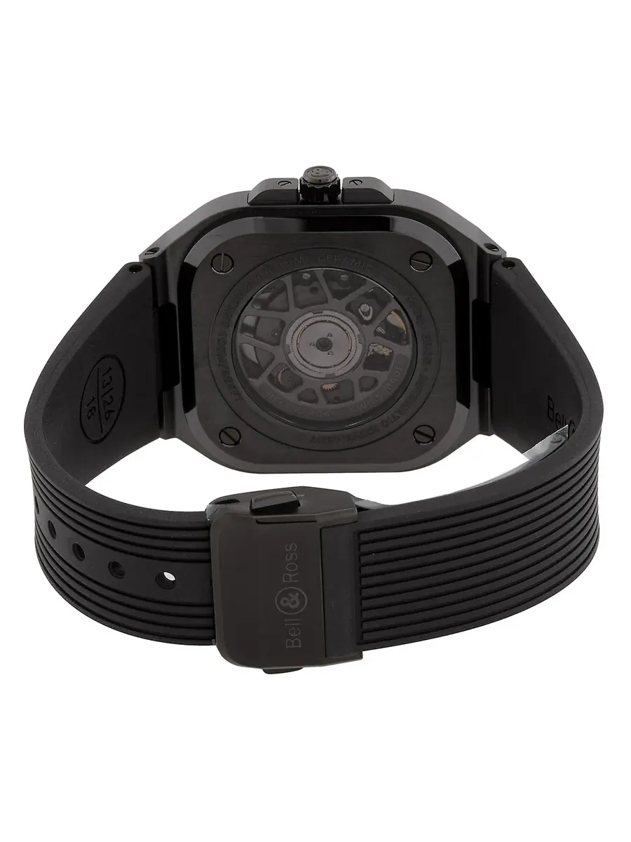 Мужские часы Bell and Ross BR 05 Automatic с черным циферблатом BR05A-BL-CE/SRB — изображение 3 из 3, оттенок черный