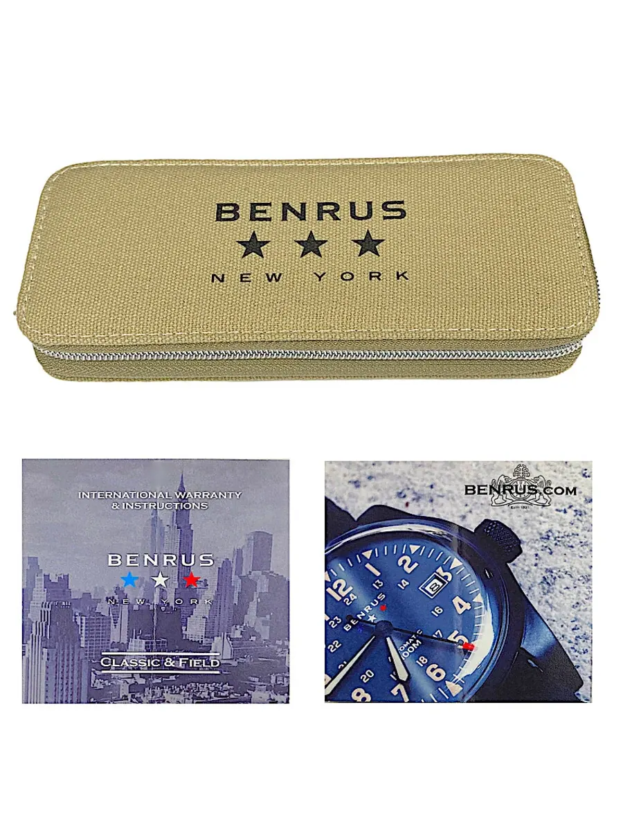 Мужские часы Benrus Classic Automatic C1-SB-BE-NT — изображение 6 из 6, оттенок серебряный