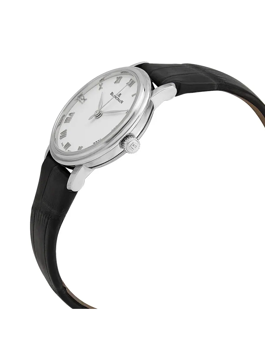 Женские часы Blancpain Villeret Automatic с белым циферблатом 6104 1127 55A — изображение 2 из 3, оттенок серебряный