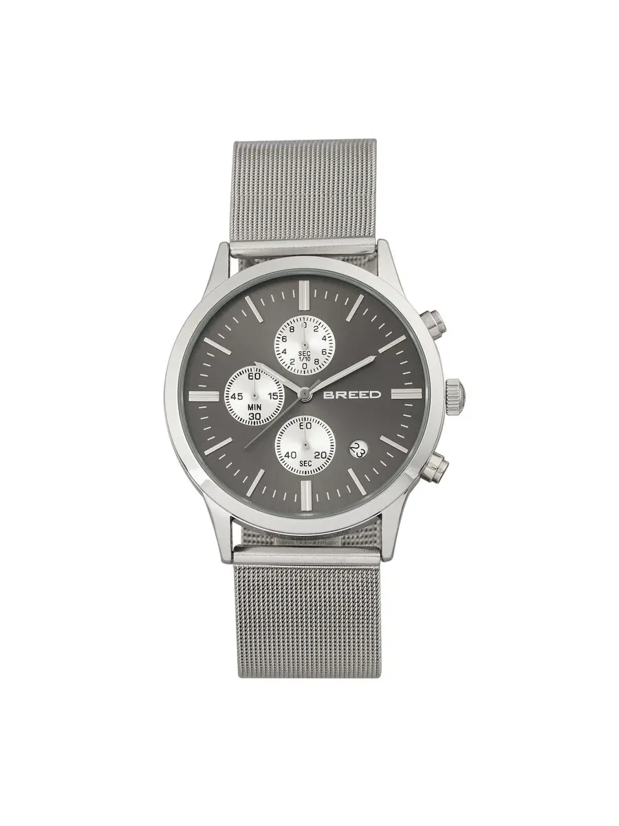 Мужские часы Breed Espinosa Chronograph 7602 — серебристый