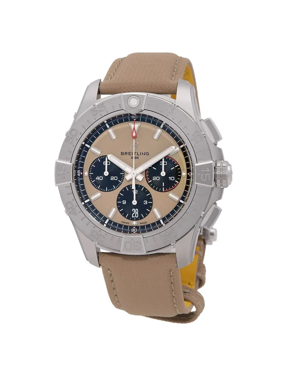 Мужские часы Breitling Avenger B01 44 мм с хронографом и автоматическим заводом AB0147101A1X1
