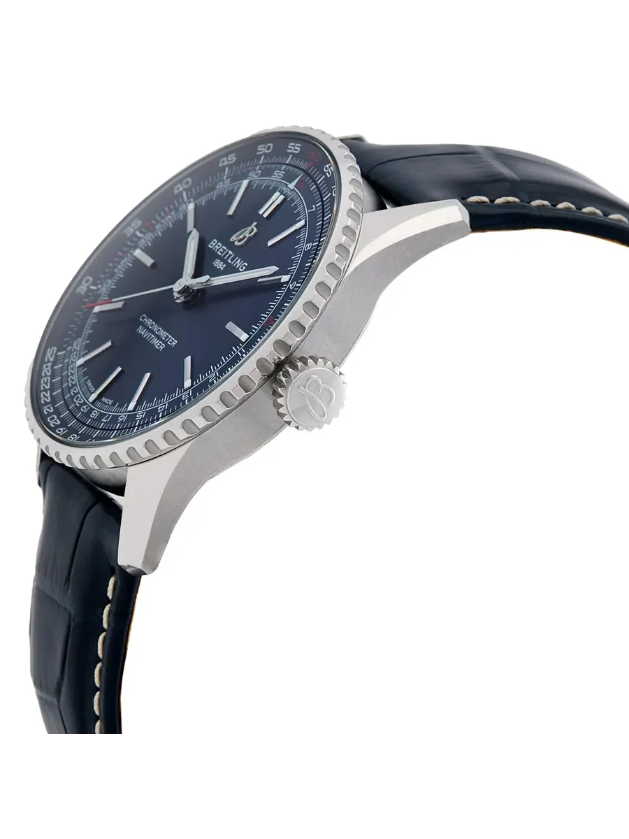 Мужские часы Breitling Navitimer Automatic с синим циферблатом A17329161C1P1 — изображение 2 из 3, оттенок серебряный