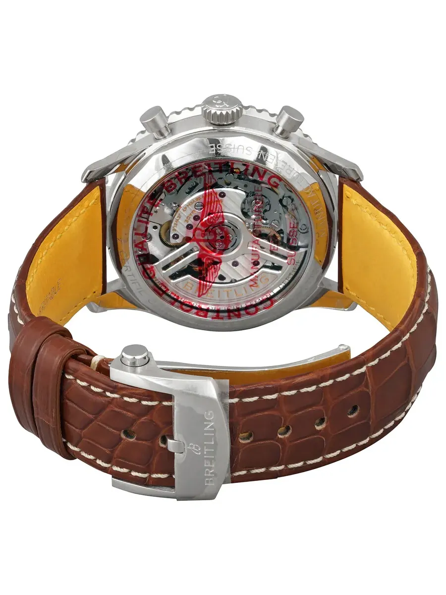 Мужские часы Breitling Navitimer Chronograph Automatic Chronometer с зеленым циферблатом AB0139211L1P1 — изображение 3 из 4